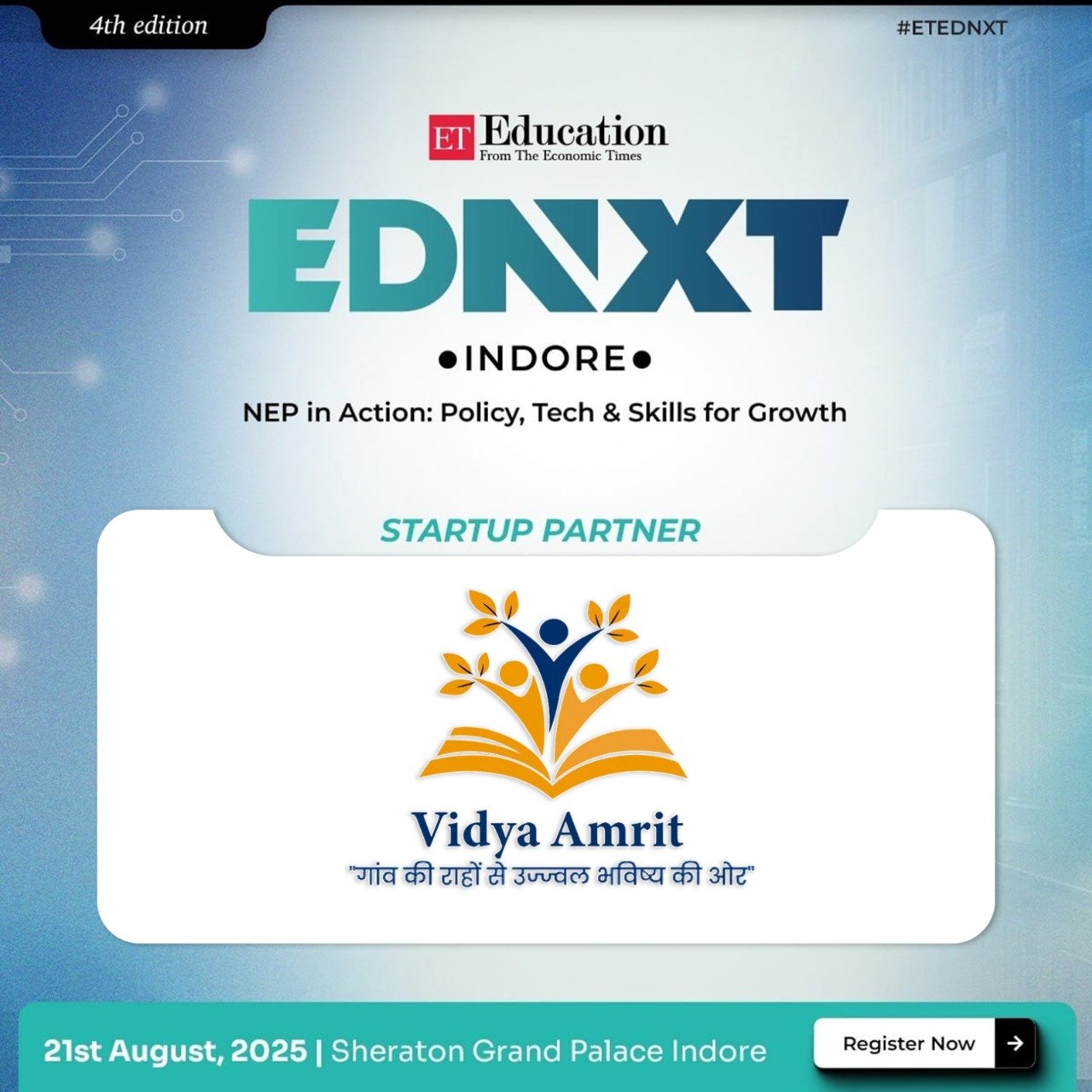 Vidya Amrit Partners with EDNEXT – ET Education 2025 at Indore